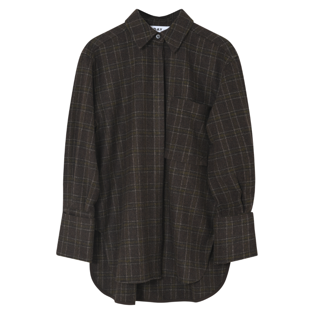 Hara Flanello skjorte - Brown Check